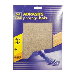 Pochettes feuilles abrasives à sec