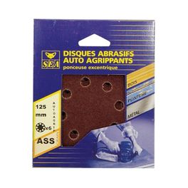 Pack of 4 self-agripping discs Ø 125