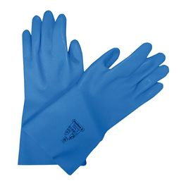 Blue jersey gloves