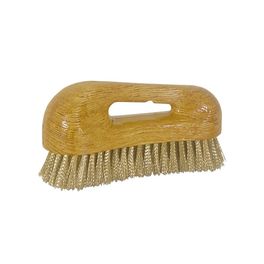 BROSSE ACIER LAITON PETITE POIGNEE