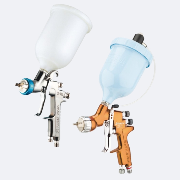 Pistolets à gravité